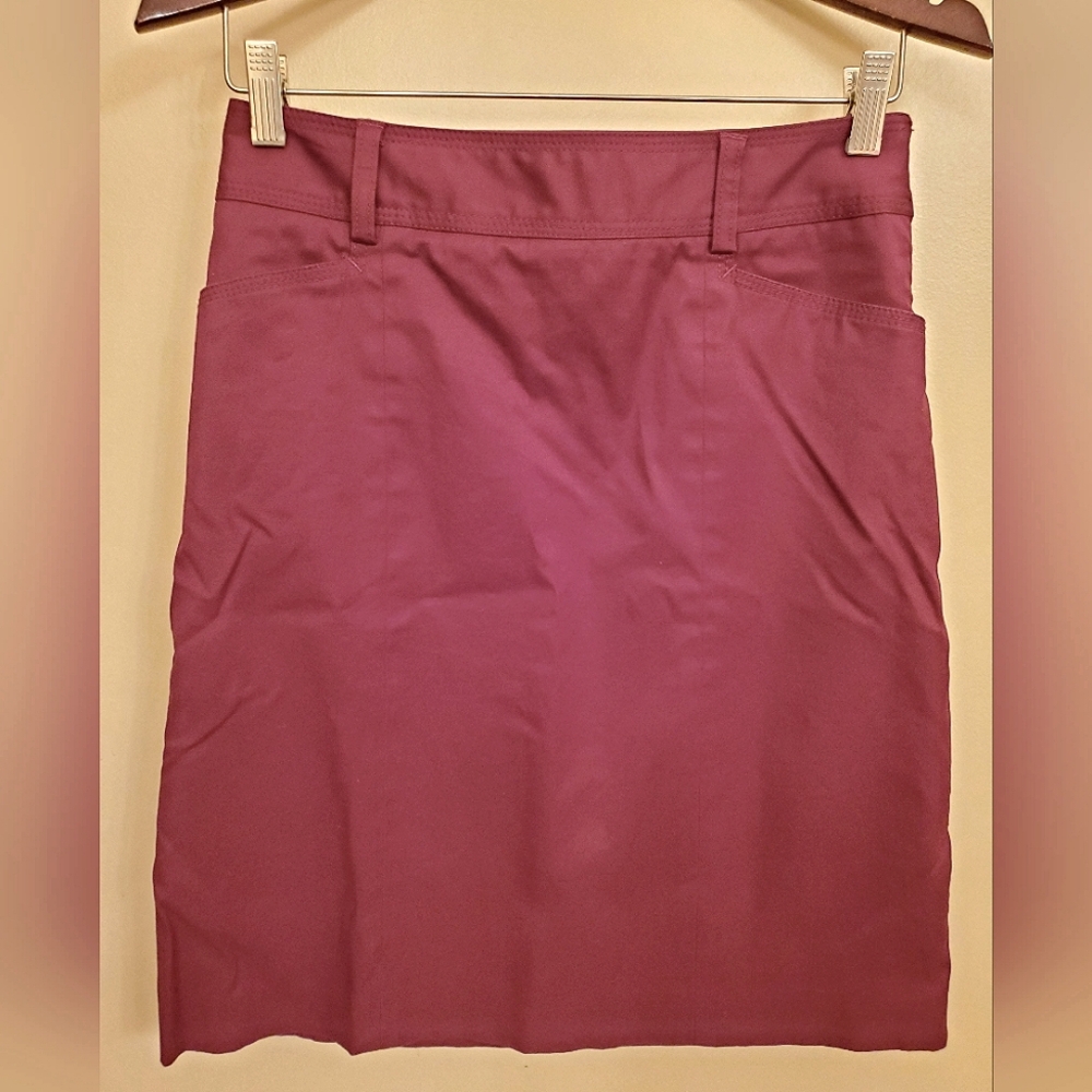 J. CREW burgundy skirt SIZE 0